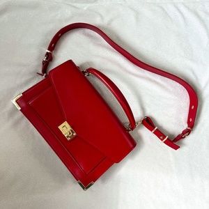 The Kooples Red Leather Crossbody
